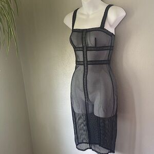 Victorias secret Black Mesh Dress